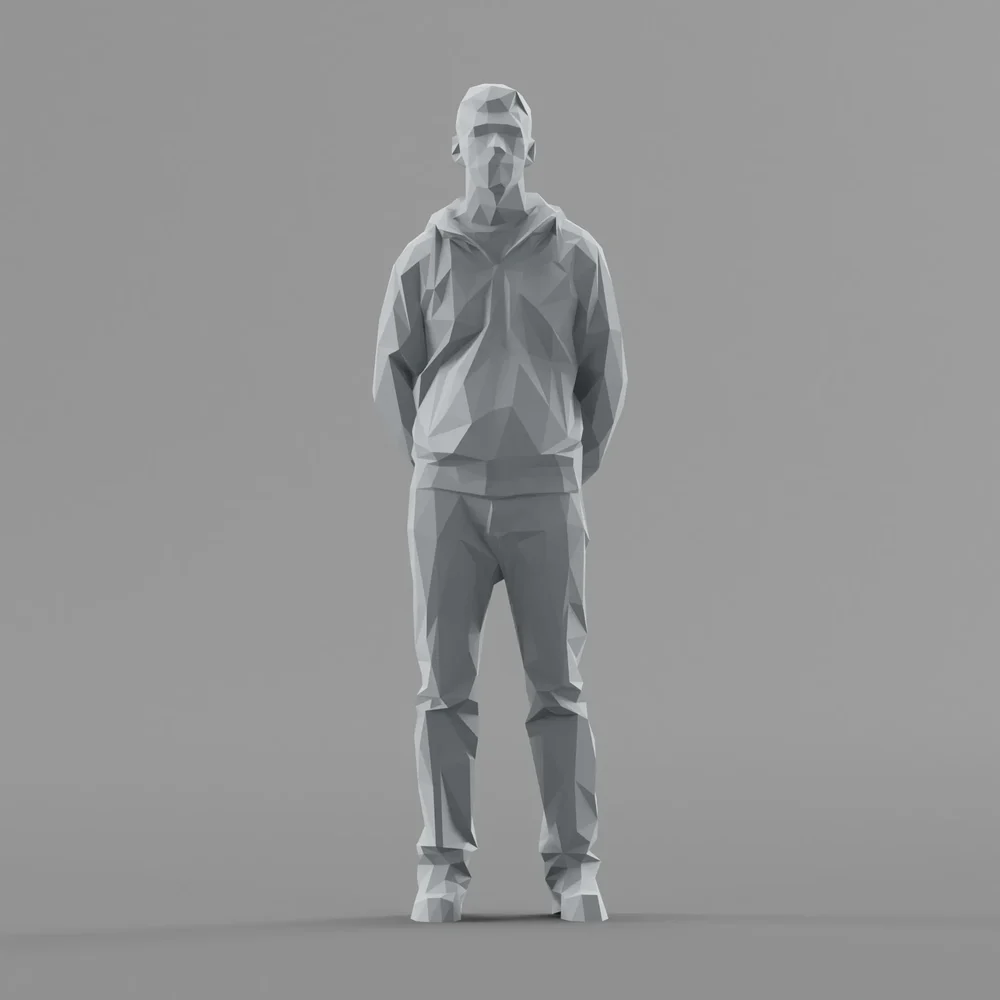 Lowpoly Male Standing