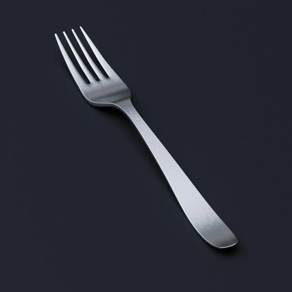 Fork With Brushed Stainless Steel