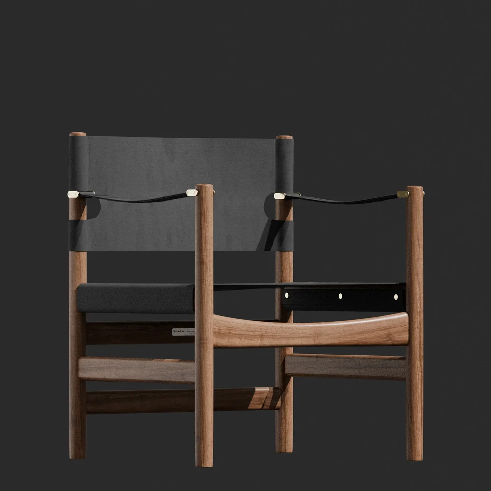 Canvas 21 Chair Black By Børge Mogensen