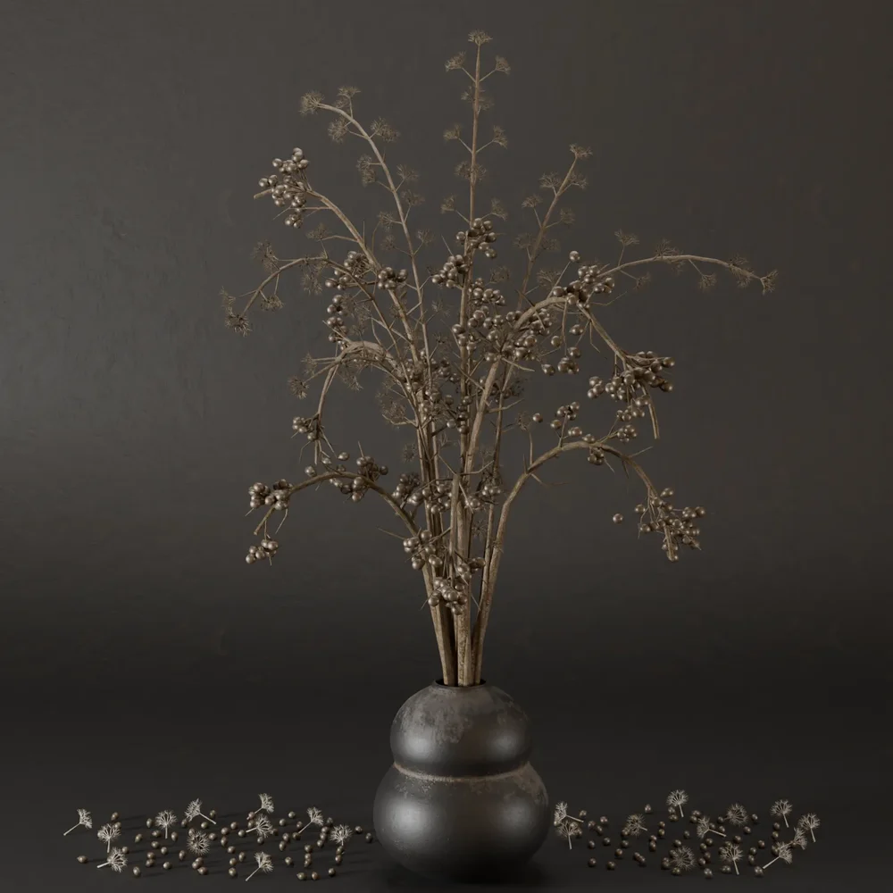 Sj-Dried Flower With Branch