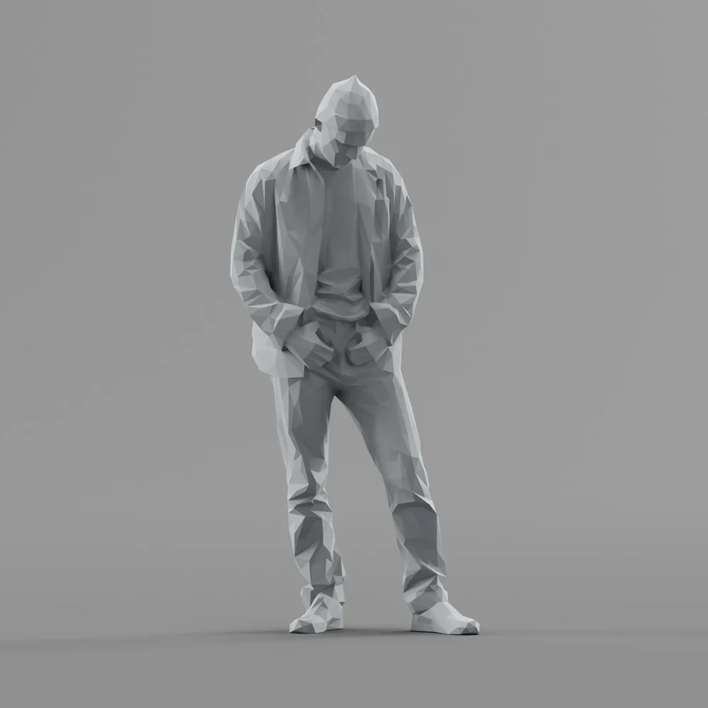 Lowpoly Male Standing
