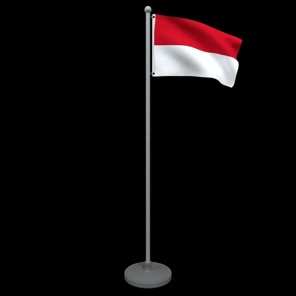 Animated Flag Of Monaco