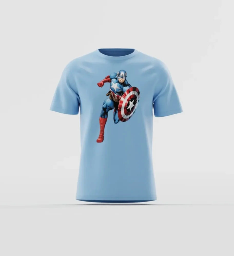 Electric Blue Fluid Print
