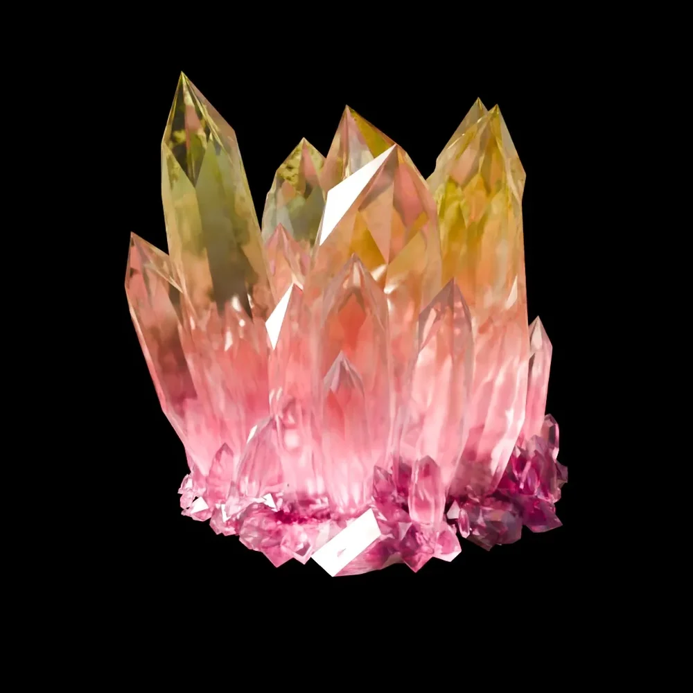 Crystal Formation Purple / Yellow