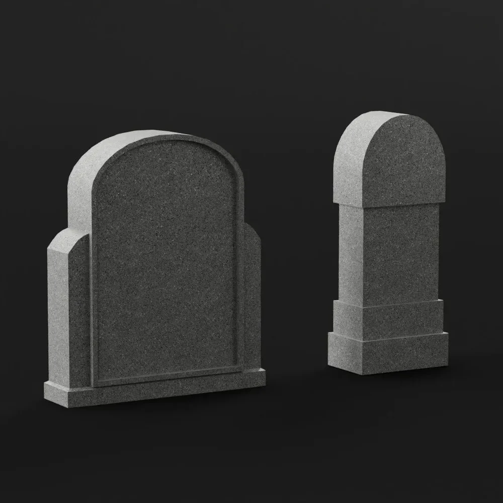Tombstone 05 Low-Poly