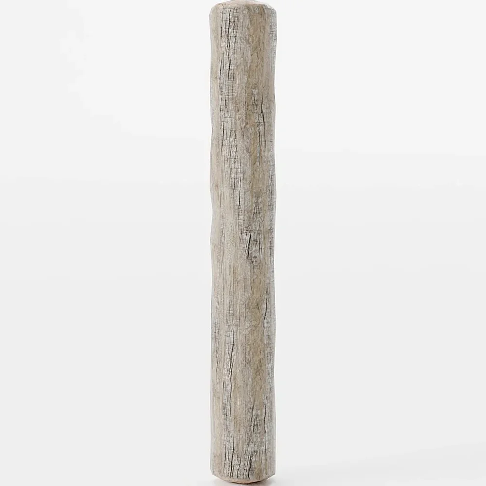 Wooden Log Post