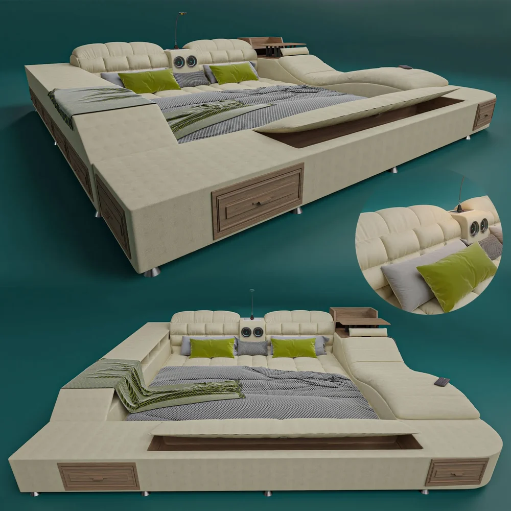 Gunuine Leather Ultimate Bed