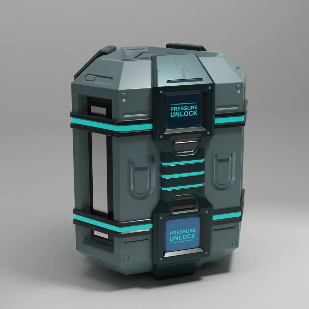 Scifi Hexagon Loot Crate