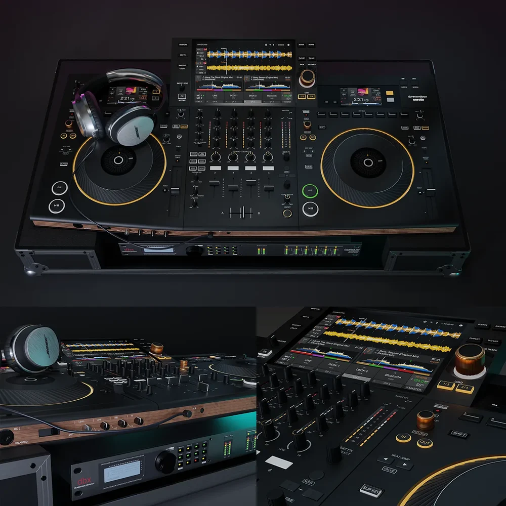 Set Dj Pioneer Quad +Driverack